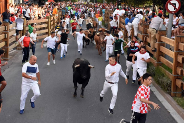 Fotos del encierro y la gigantada del quinto día de las fiestas de Tudela 2018, 28 de julio.