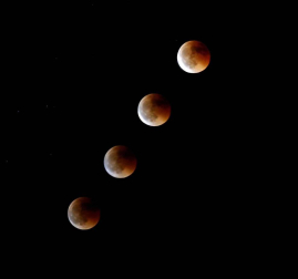 Fotos del eclipse lunar visto desde Navarra y otras partes del mundo (27 de julio de 2018)