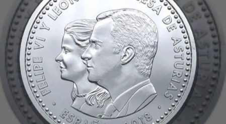 La princesa Leonor no parece ella en su primera moneda