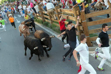 Fotos del encierro, pasacalles, homenaje al tudelano adoptivo, feria de alimentos artesanos y concurso de recortadores del sexto día de las fiestas de Tudela 2018, 29 de julio