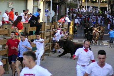 Fotos del encierro, pasacalles, homenaje al tudelano adoptivo, feria de alimentos artesanos y concurso de recortadores del sexto día de las fiestas de Tudela 2018, 29 de julio