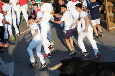 Fotos del encierro, pasacalles, homenaje al tudelano adoptivo, feria de alimentos artesanos y concurso de recortadores del sexto día de las fiestas de Tudela 2018, 29 de julio