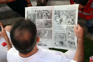 Fotos del encierro, pasacalles, homenaje al tudelano adoptivo, feria de alimentos artesanos y concurso de recortadores del sexto día de las fiestas de Tudela 2018, 29 de julio