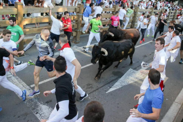 Fotos del encierro, pasacalles, homenaje al tudelano adoptivo, feria de alimentos artesanos y concurso de recortadores del sexto día de las fiestas de Tudela 2018, 29 de julio