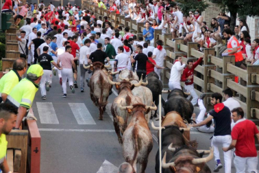 Fotos del encierro, despedida de gigantes, paellada popular y encierro infantil del último día de las fiestas de Tudela 2018, 29 de julio.