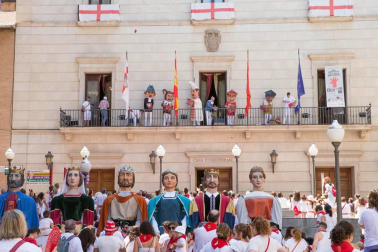 Fotos del encierro, despedida de gigantes, paellada popular y encierro infantil del último día de las fiestas de Tudela 2018, 29 de julio.