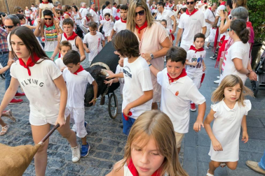 Fotos del encierro, despedida de gigantes, paellada popular y encierro infantil del último día de las fiestas de Tudela 2018, 29 de julio.