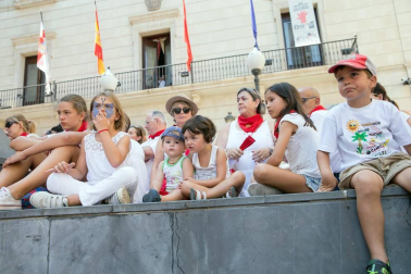 Fotos del encierro, despedida de gigantes, paellada popular y encierro infantil del último día de las fiestas de Tudela 2018, 29 de julio.