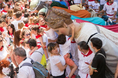 Fotos del encierro, despedida de gigantes, paellada popular y encierro infantil del último día de las fiestas de Tudela 2018, 29 de julio.