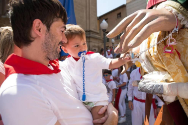 Fotos del encierro, despedida de gigantes, paellada popular y encierro infantil del último día de las fiestas de Tudela 2018, 29 de julio.