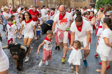 Fotos del encierro, despedida de gigantes, paellada popular y encierro infantil del último día de las fiestas de Tudela 2018, 29 de julio.