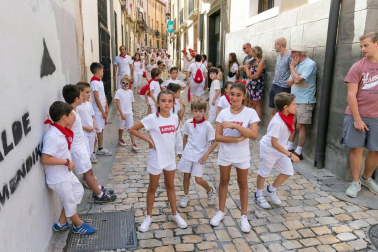 Fotos del encierro, despedida de gigantes, paellada popular y encierro infantil del último día de las fiestas de Tudela 2018, 29 de julio.