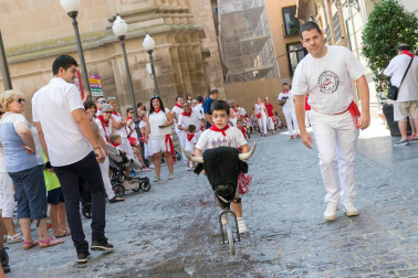 Fotos del encierro, despedida de gigantes, paellada popular y encierro infantil del último día de las fiestas de Tudela 2018, 29 de julio.