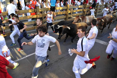 Fotos del encierro, despedida de gigantes, paellada popular y encierro infantil del último día de las fiestas de Tudela 2018, 29 de julio.
