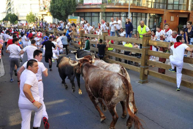 Fotos del encierro, despedida de gigantes, paellada popular y encierro infantil del último día de las fiestas de Tudela 2018, 29 de julio.