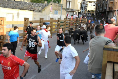 Fotos del encierro, despedida de gigantes, paellada popular y encierro infantil del último día de las fiestas de Tudela 2018, 29 de julio.