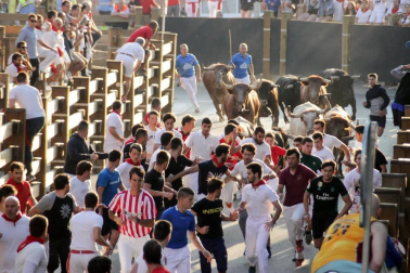 Fotos del encierro, despedida de gigantes, paellada popular y encierro infantil del último día de las fiestas de Tudela 2018, 29 de julio.
