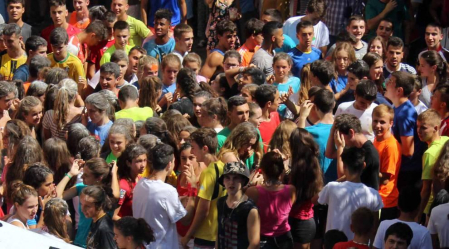 Estella ha arrancado este viernes, Viernes de Gigantes, sus fiestas patronales. Los actos festivos en la ciudad del Ega se prolongarán durante siete días.