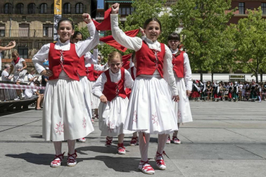 Comienzan las fiestas de la ciudad del Ega. La bajadica del Puy, la bajada del Ega, el Baile de La Era y la salida de la Comparsa de Gigantes y cabezudos han sido los principales actos del primer día de fiestas.