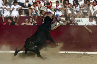 La Pañuelada de los chicos y la procesión han sido algunos de los actos principales de este domingo 5 de agosto, tercer día de fiestas de la ciudad del Ega
