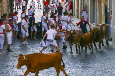 La Pañuelada de los chicos y la procesión han sido algunos de los actos principales de este domingo 5 de agosto, tercer día de fiestas de la ciudad del Ega