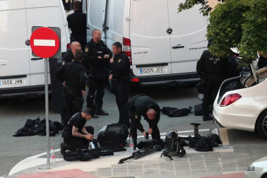 Imágenes del suceso de San Jorge, en el que un hombre ha matado a otro