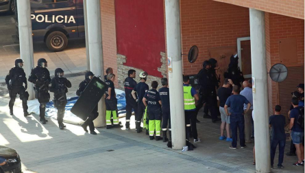 Imágenes del suceso de San Jorge, en el que un hombre ha matado a otro