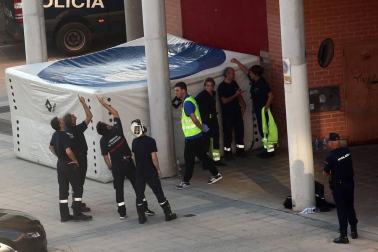 Imágenes del suceso de San Jorge, en el que un hombre ha matado a otro
