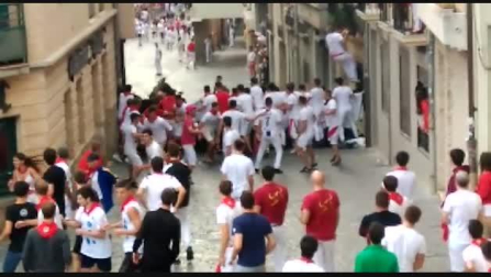 Quinto encierro de las fiestas de Estella 2018