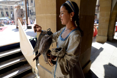 Olite se engalana por su feria medieval