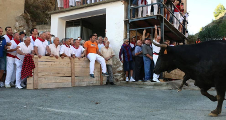 Fotos del segundo encierro del Pilón de Falces