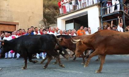 Fotos del segundo encierro del Pilón de Falces