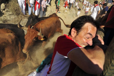 Fotos del segundo encierro del Pilón de Falces