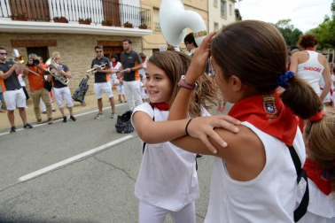 Adelina Gurpegui, natural de Berbinzana y misionera en Bolivia, dio la bienvenida a las fiestas patronales
