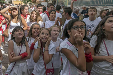 Esta localidad de Tierra Estella celebró este martes, 14 de agosto, su primer día de fiestas, que arrancaron con el lanzamiento del cohete.
