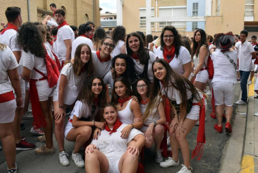 Fotos del cohete de las fiestas de San Roque en Murchante.