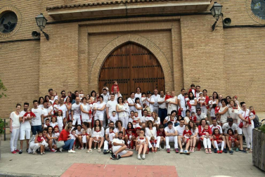 Fotos del cohete de las fiestas de San Roque en Murchante.