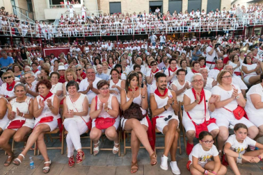 En el marco de sus fiestas patronales, Murchante disfrutó este miércoles de la undécima edición de su tradicional Paloteado.