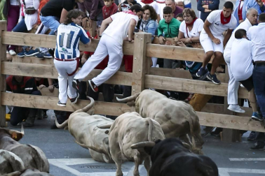 Las vacas de la ganadería Prieto de la Cal, de Huelva, han dejado dos trasladados al CHN, uno por dos cornadas en el muslo derecho.
