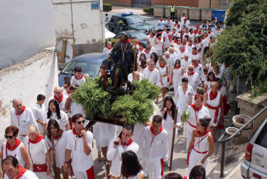 Procesión de San Roque en las fiestas de Monteagudo