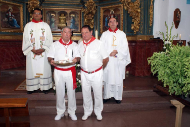 Procesión de San Roque en las fiestas de Monteagudo
