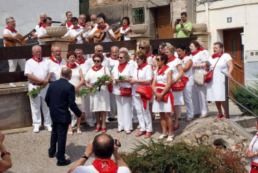 Procesión de San Roque en las fiestas de Monteagudo