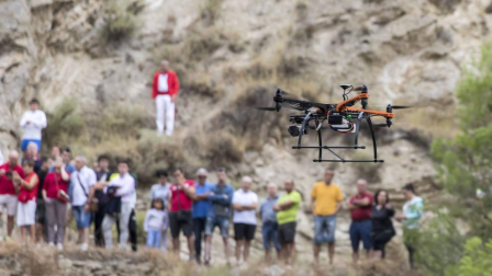 Quinto encierro del Pilón de fiestas de Falces 2018, 16 de agosto con la ganadería Adrián Domínguez, de Funes