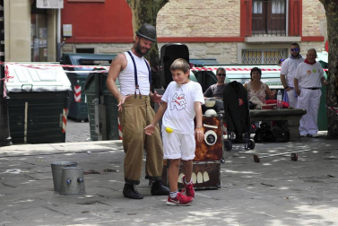 Fotos del tercer día de las fiestas de Tafalla y segundo encierro (16 de agosto de 2018)