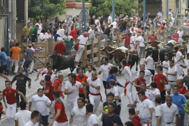 Fotos del tercer día de las fiestas de Tafalla y segundo encierro (16 de agosto de 2018)
