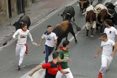 Fotos del tercer día de las fiestas de Tafalla y segundo encierro (16 de agosto de 2018)