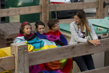 Fotos del tercer día de las fiestas de Tafalla y segundo encierro (16 de agosto de 2018)