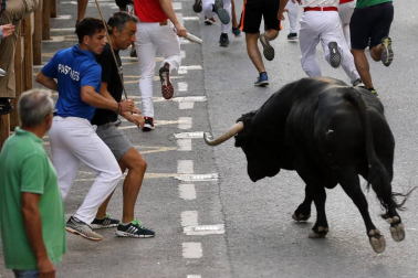 Fotos del tercer día de las fiestas de Tafalla y segundo encierro (16 de agosto de 2018)
