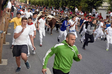 Fotos del tercer día de las fiestas de Tafalla y segundo encierro (16 de agosto de 2018)