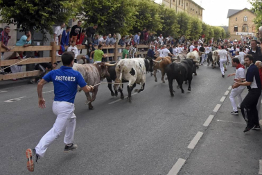 Fotos del tercer día de las fiestas de Tafalla y segundo encierro (16 de agosto de 2018)